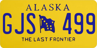 AK license plate GJS499