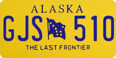 AK license plate GJS510