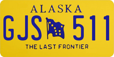 AK license plate GJS511