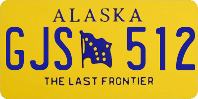 AK license plate GJS512