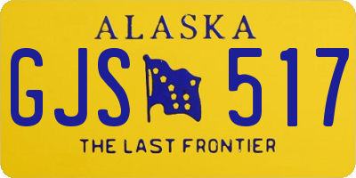 AK license plate GJS517
