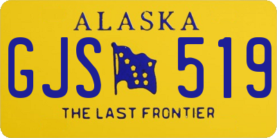 AK license plate GJS519