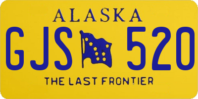 AK license plate GJS520