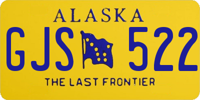 AK license plate GJS522