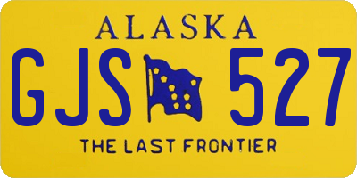 AK license plate GJS527
