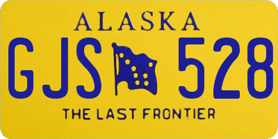 AK license plate GJS528