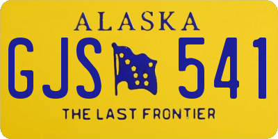 AK license plate GJS541