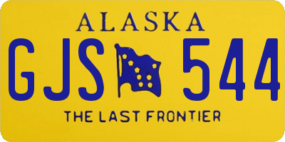 AK license plate GJS544