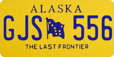 AK license plate GJS556
