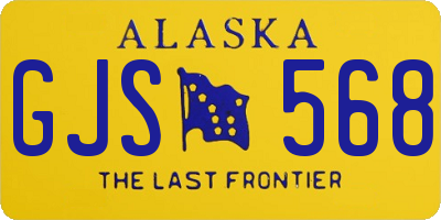 AK license plate GJS568
