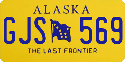 AK license plate GJS569
