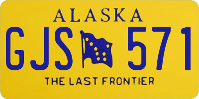 AK license plate GJS571