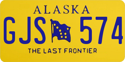 AK license plate GJS574