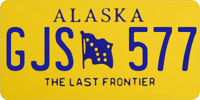 AK license plate GJS577