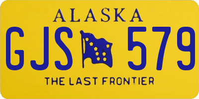 AK license plate GJS579