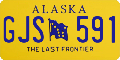 AK license plate GJS591