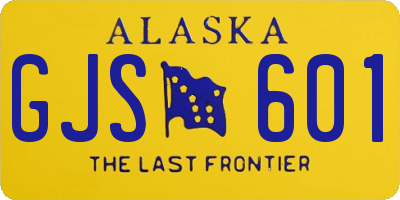 AK license plate GJS601