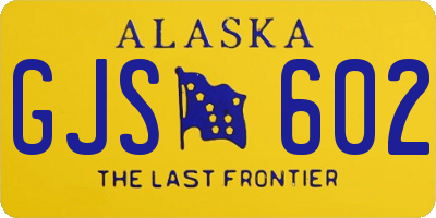 AK license plate GJS602