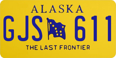 AK license plate GJS611