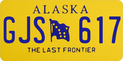 AK license plate GJS617