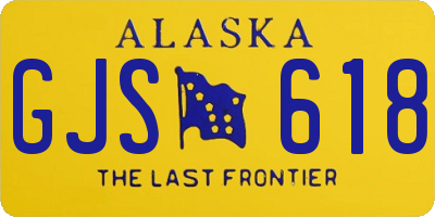 AK license plate GJS618