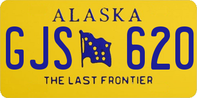 AK license plate GJS620