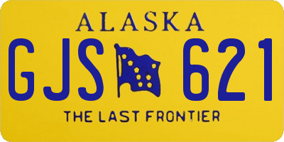 AK license plate GJS621