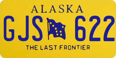 AK license plate GJS622