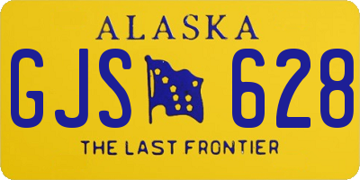 AK license plate GJS628