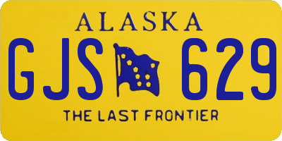 AK license plate GJS629