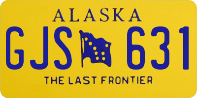 AK license plate GJS631