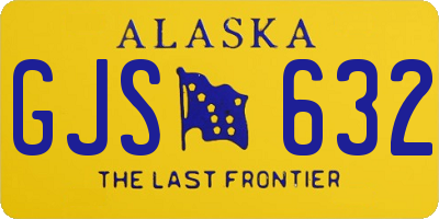 AK license plate GJS632