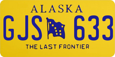 AK license plate GJS633