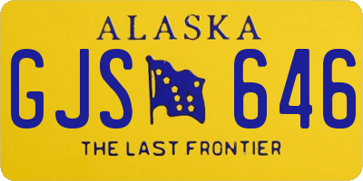 AK license plate GJS646