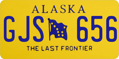 AK license plate GJS656