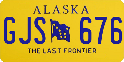 AK license plate GJS676