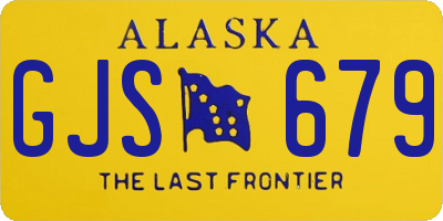AK license plate GJS679