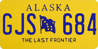 AK license plate GJS684