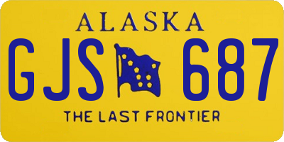 AK license plate GJS687