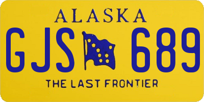 AK license plate GJS689