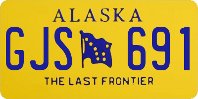 AK license plate GJS691