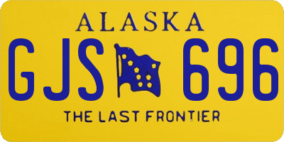 AK license plate GJS696