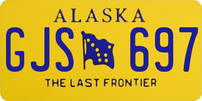 AK license plate GJS697