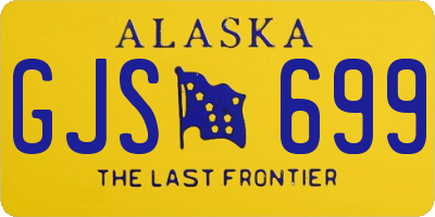 AK license plate GJS699