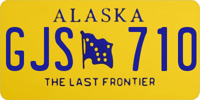 AK license plate GJS710
