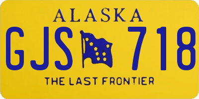AK license plate GJS718