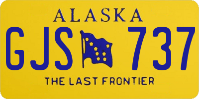 AK license plate GJS737