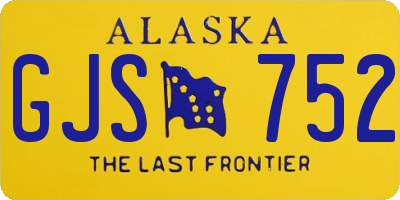 AK license plate GJS752