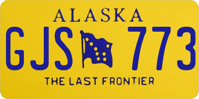 AK license plate GJS773