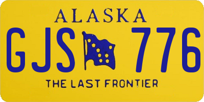 AK license plate GJS776